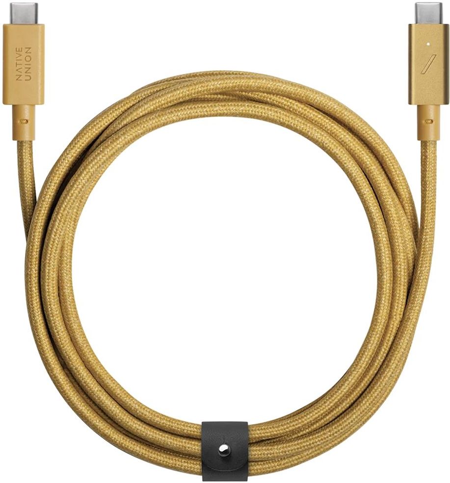 Кабель USB-C to USB-C Native Union Belt Cable Pro 240W Kraft (2.4 m)